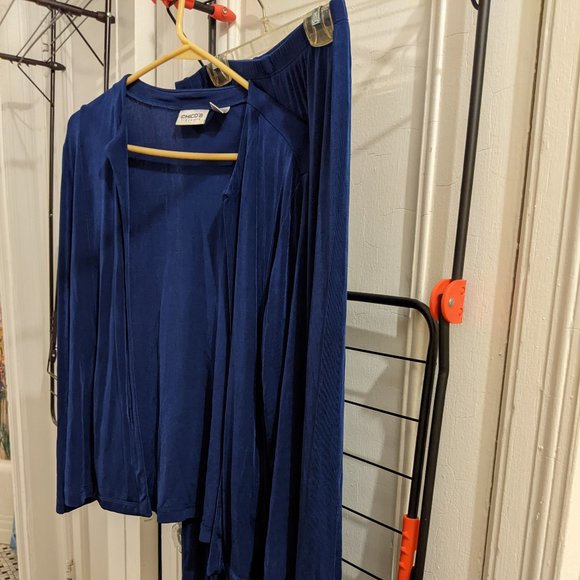 Chicos Travelers Pants Suit - Picture 1 of 7